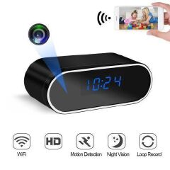 1080P HD Mini Clock Camera Wireless Secret WIFI Micro Cam IR Night View IP Alarm Camcorder Home Security Voice Video Recorder Cameras