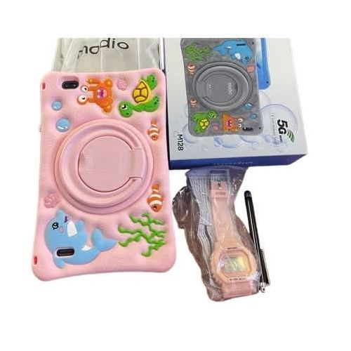 Modio NEW M128 KIDS STUDY TABLET 8INCH 256GB/6GB 4000MAH 5G SIMCARD SLOT WITH SILICONE COVER