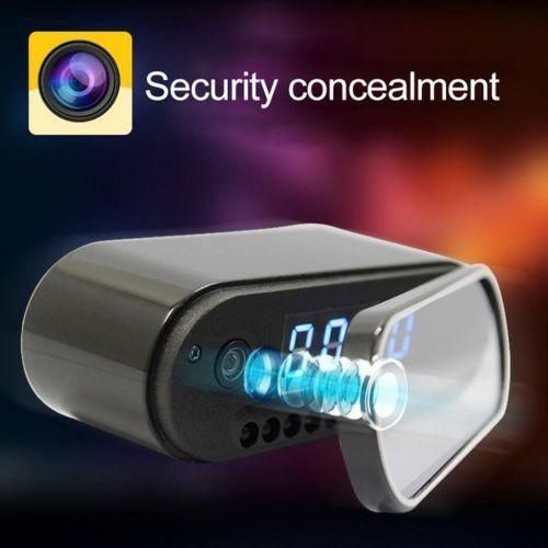 1080P HD Mini Clock Camera Wireless Secret WIFI Micro Cam IR Night View IP Alarm Camcorder Home Security Voice Video Recorder- Cameras
