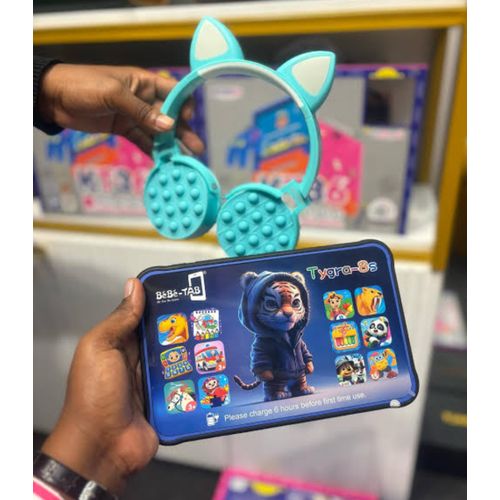 Bebe KIDS STUDY TABLET 128GB/4GB 8INCH 5000MAH FREE BT HEADSET WITH SIMCARD SLOT