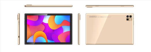 Oteeto Tab 12 Pro, 10.1" IPS Display, Octa Core 1.6Ghz Processor, 8GB RAM, 512GB ROM, Android 13, 5.0MP Front + 13.0MP Rear Camera, 5G/Wi-Fi, 6000mAh Battery, Gold