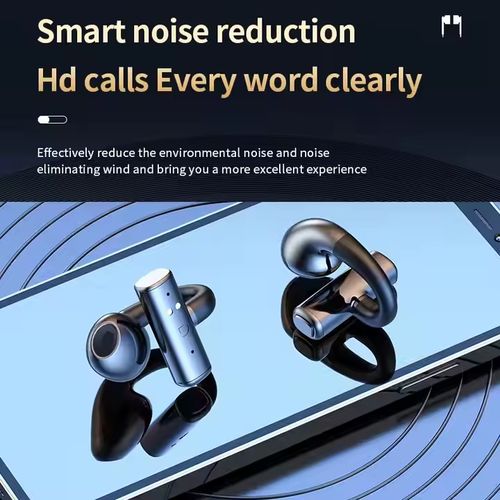 Hot Earring Earphone Jr03 Earbuds Bone Conduction Headphones Ear Clip Earhook Buds Earphones JR03