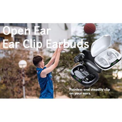 Hot Earring Earphone Jr03 Earbuds Bone Conduction Headphones Ear Clip Earhook Buds Earphones JR03