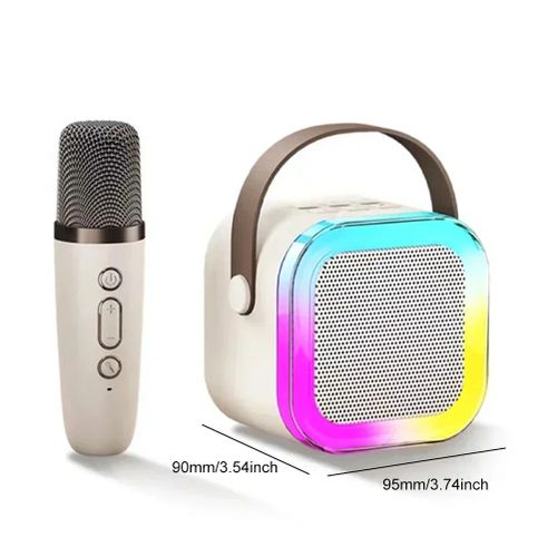 Portable Speaker With 2 Handheld Wireless Microphones