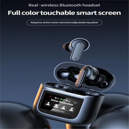 Wireless Earbuds V5.4 Headphones Noise Cancelling In-ear Earphone With Smartwatch Function And Touch Screen Compartment Box