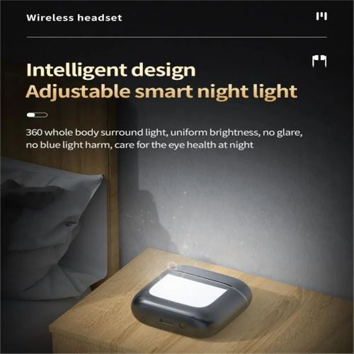 Wireless Earbuds V5.4 Headphones Noise Cancelling In-ear Earphone With Smartwatch Function And Touch Screen Compartment Box