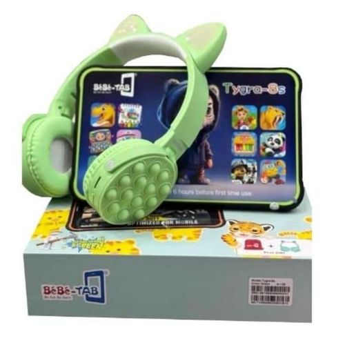Bebe KIDS STUDY TABLET 128GB/4GB 8INCH 5000MAH FREE BT HEADSET/WITH SIMCARD SLOT