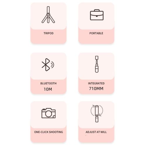 Portable Bluetooth Selfie Stick Retractable Multifunctional