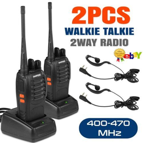 Baofeng BF-888s 3-5KM Long Range Walkie Talkie Radio Calls 2pcs