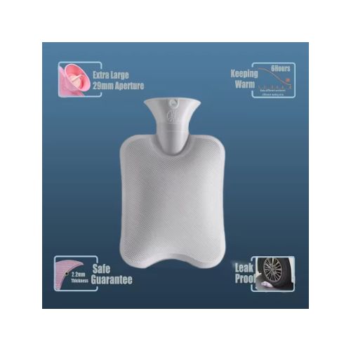 2L Hot Water Bottle with Cover imitation rabbit hair,Hot Water Bag for Bed Warm Neck Shoulder Pain Hand Feet Warmer Menstrual Cramps Hot Compress