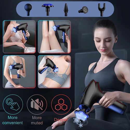 Massage Gun Professional Deep Muscle Massager, 8 Speeds,5 Heads