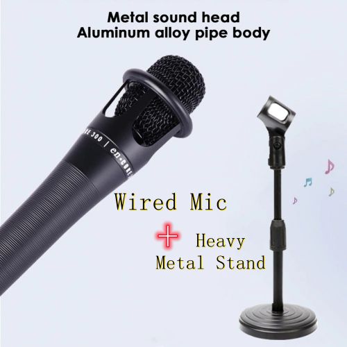 Wired Microphone With Desktop Stand