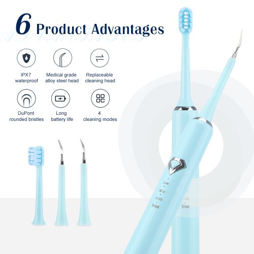 Electric Tooth Brush Dental Cleaning Tartar Scraper