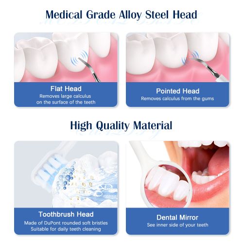 Electric Tooth Brush Dental Cleaning Tartar Scraper