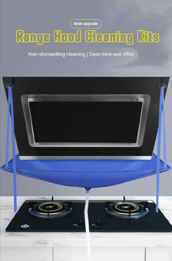 Range Hood Cleaning Water Collection Bag - Kitchen Hood Drip Catcher Cover for Easy Maintenance