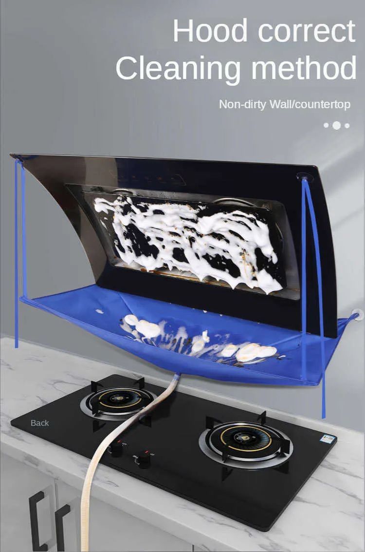 Range Hood Cleaning Water Collection Bag - Kitchen Hood Drip Catcher Cover for Easy Maintenance