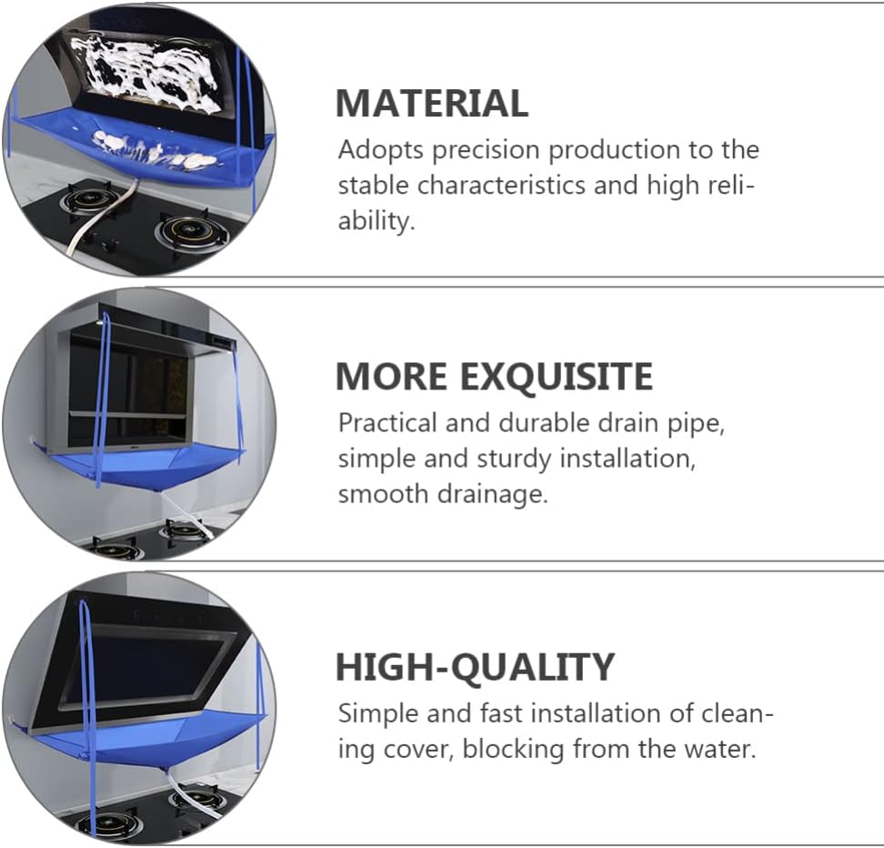 Range Hood Cleaning Water Collection Bag - Kitchen Hood Drip Catcher Cover for Easy Maintenance