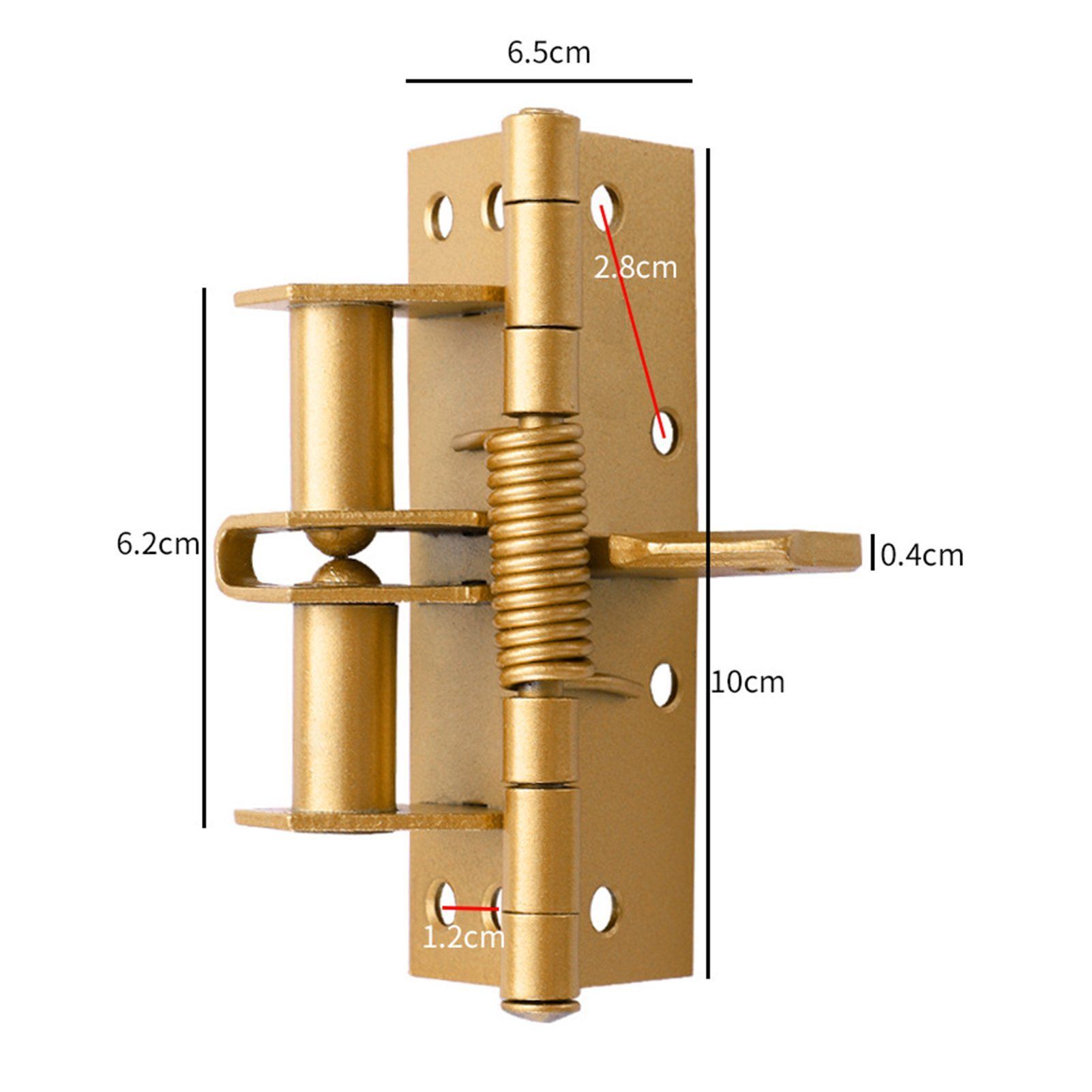 2 pcs Automatic Door Hinge,Self-Closing Door Hinges,Heavy Duty Spring Door Hinge,Automatic Self Closing Door Hinges,90 Degree Door Stopper