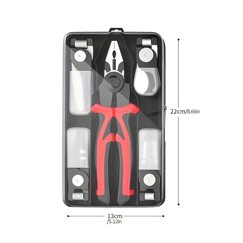 5-in-1 Electrician’s Tool – Interchangeable Head Pliers for Stripping, Cutting, Crimping & More | Pro-Grade Wire & Cable Tool Set