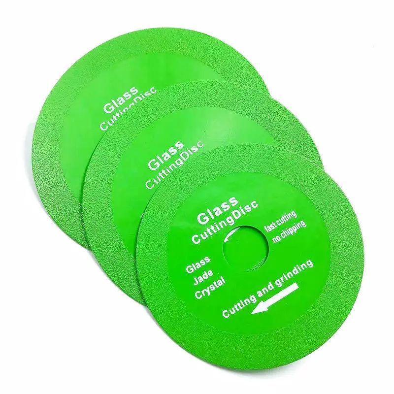 Glass Cutting Disc for Angle Grinder, Diamond Cutting Blades Glass Cutters Tools, 1mm Ultra Thin Saw Blade Wheel Glass Ceramic Cutting and Grinding for Jade, Crystal, Bottles
