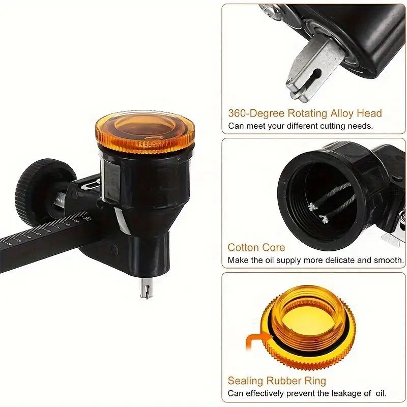 Round Glass Cutter Circular Glass Cutter  Glass Compass Gauge Cutter Alloy Adjustable Compasses Suction Cup Cutter