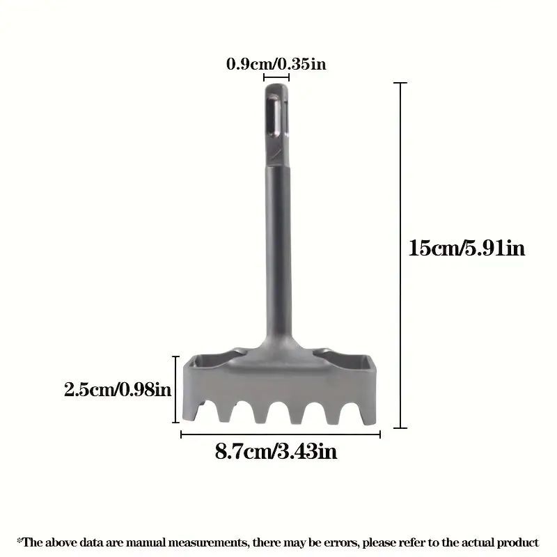 SDS-Plus Portable Square Wire Box Punch – Quick Wall Slot Cutter for Electrical Outlet & Switch Box Installation