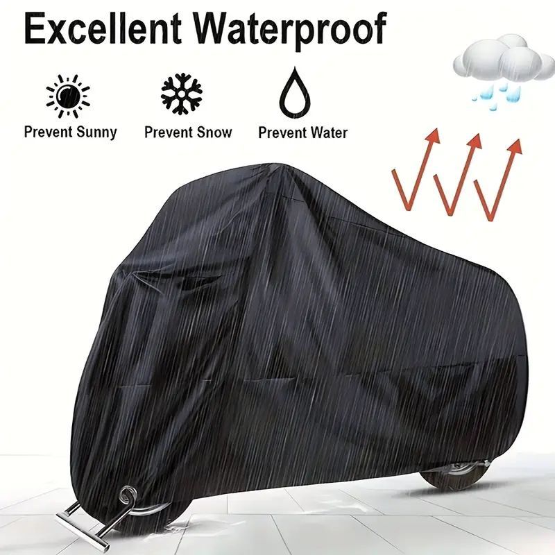Waterproof Motorcycle Cover – UV, Rain, Snow & Dust Protection | All-Weather Outdoor Shield