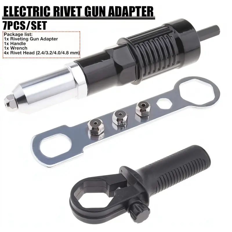 Best price for Electric Rivet Gun Adapter Set Electric Drill Powered ...
