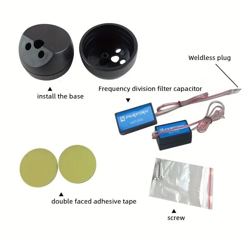 1" Car Tweeter Speaker Pair – 180W Peak Power with Capacitor, High-Frequency Dome Audio Speakers