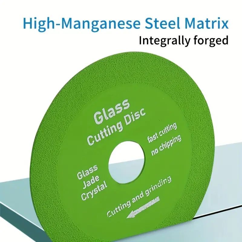 3 pcs Diamond Glass Tile Cutting Disc Blade - No Chipping Professional Cutting Wheel for Angle Grinder Saw Blade Wheel Glass Ceramic Cutting and Grinding for Jade, Crystal, Bottles