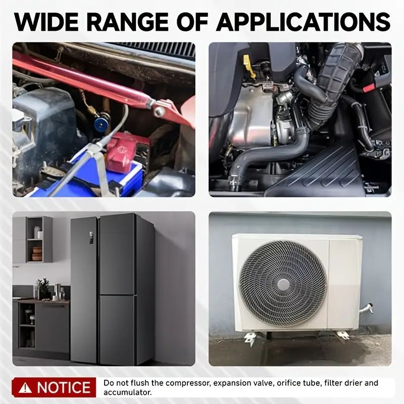 Professional A/C Flush Kit A/C System Flushing Tool - Air Conditioning Fush Canister Automotive Air Conditioning System Cleaning Tool with Pressure Canister & Hose