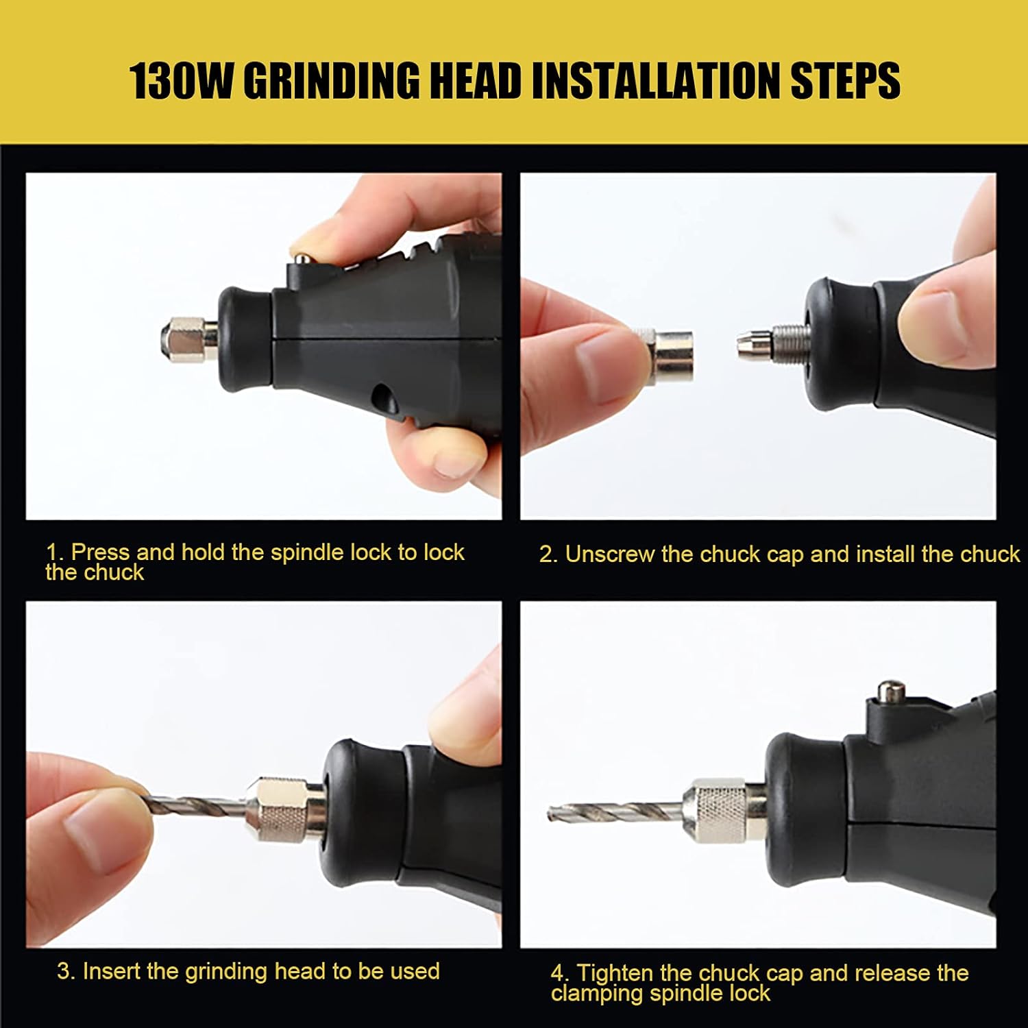 Professional Electric Rotary Tool Variable Speed Die Grinder Kit - Multi-Purpose Engraving Cutting Polishing Tool Electric Drill Dremel Grinder Engraving Pen Mini Drill Electric Rotary Tool