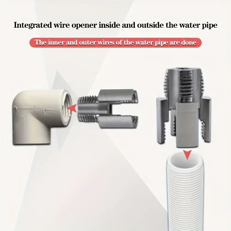 Professional Pipe Threading Tool - Internal/External Thread Cutter for Plumbing - Durable Steel Pipe Threader Kit Taps and Dies for Thread Cutting