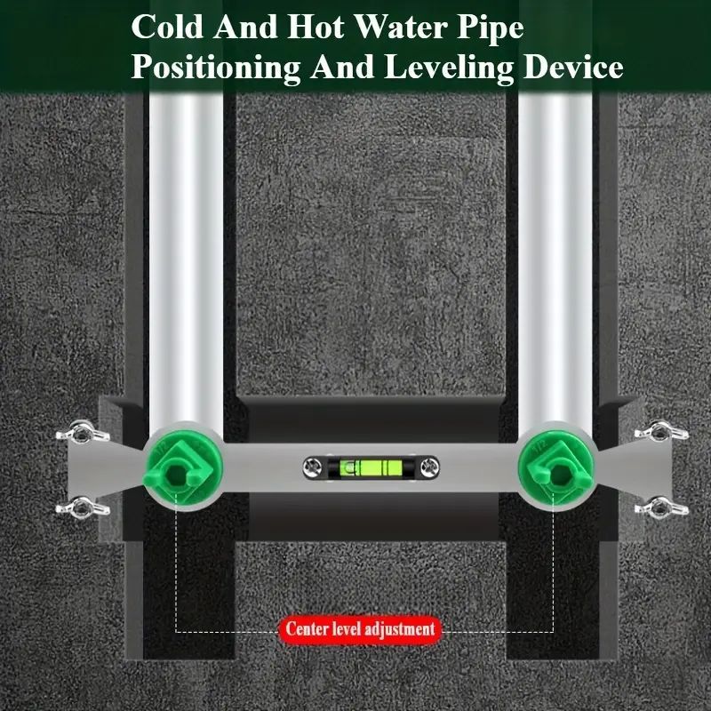 Shower Fixture Alignment Tool Universal Faucet Bracket Plumber's Mounting Jig Valve Positioning System Faucet Installer Pro Plumbing Fixture Positioning Tool