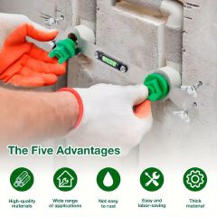 Shower Fixture Alignment Tool Universal Faucet Bracket Plumber's Mounting Jig Valve Positioning System Faucet Installer Pro Plumbing Fixture Positioning Tool