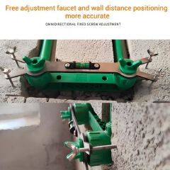 Shower Fixture Alignment Tool Universal Faucet Bracket Plumber's Mounting Jig Valve Positioning System Faucet Installer Pro Plumbing Fixture Positioning Tool