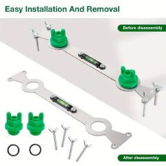 Shower Fixture Alignment Tool Universal Faucet Bracket Plumber's Mounting Jig Valve Positioning System Faucet Installer Pro Plumbing Fixture Positioning Tool
