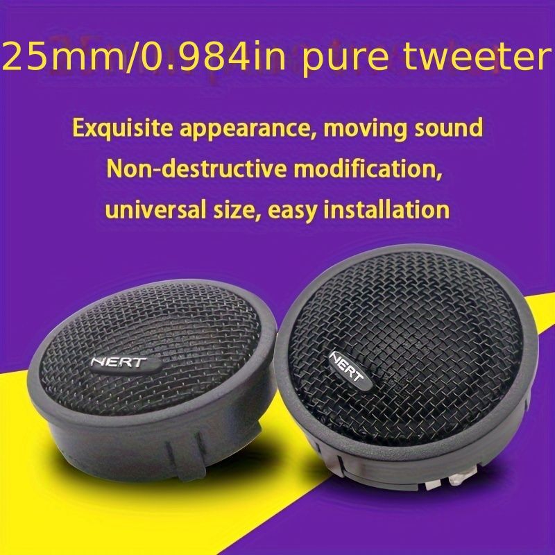 Car Tweeters 120W | Premium Super Tweeter Speakers Set | 1 Inch Dome Tweeters with Crossover | Car Audio System Upgrade Kenya