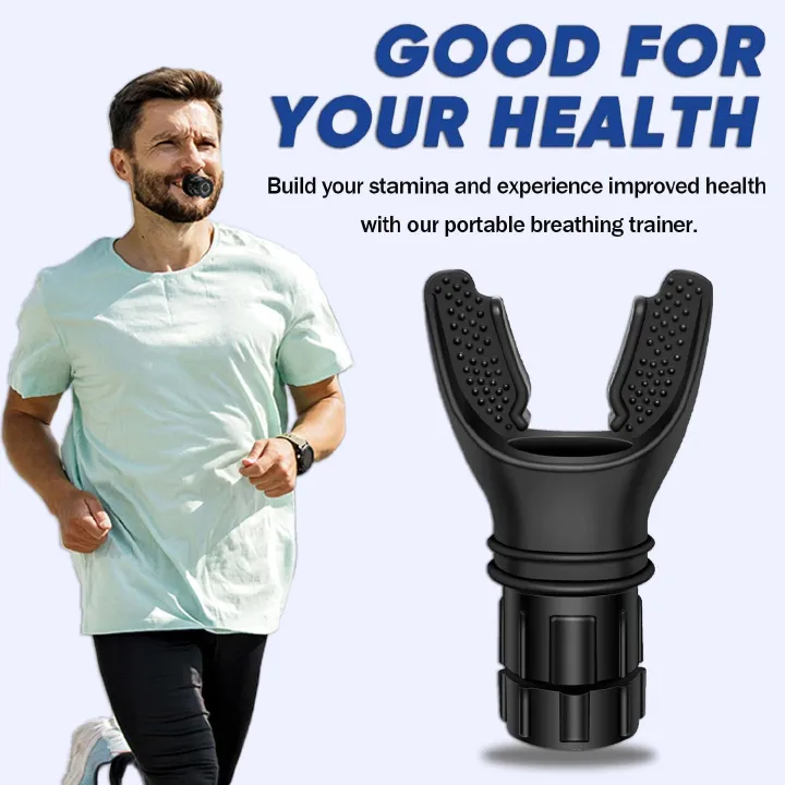 Portable Breathing Trainer Respiratory trainer Spirometer - Build Stamina & Lung Capacity for Sports & Fitness