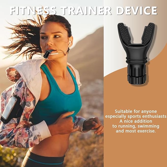 Portable Breathing Trainer Respiratory trainer Spirometer - Build Stamina & Lung Capacity for Sports & Fitness