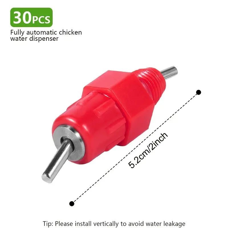 10/20/50 Pcs Automatic Poultry Nipple Drinkers Chicken Feeder -  Chicken Waterers for Layers, Broilers & Kienyeji - Easy Install Water System