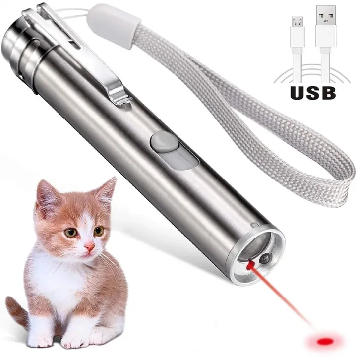 3-in-1 Rechargeable LED Torch - Laser Pointer, UV Light & Flashlight | USB Charging