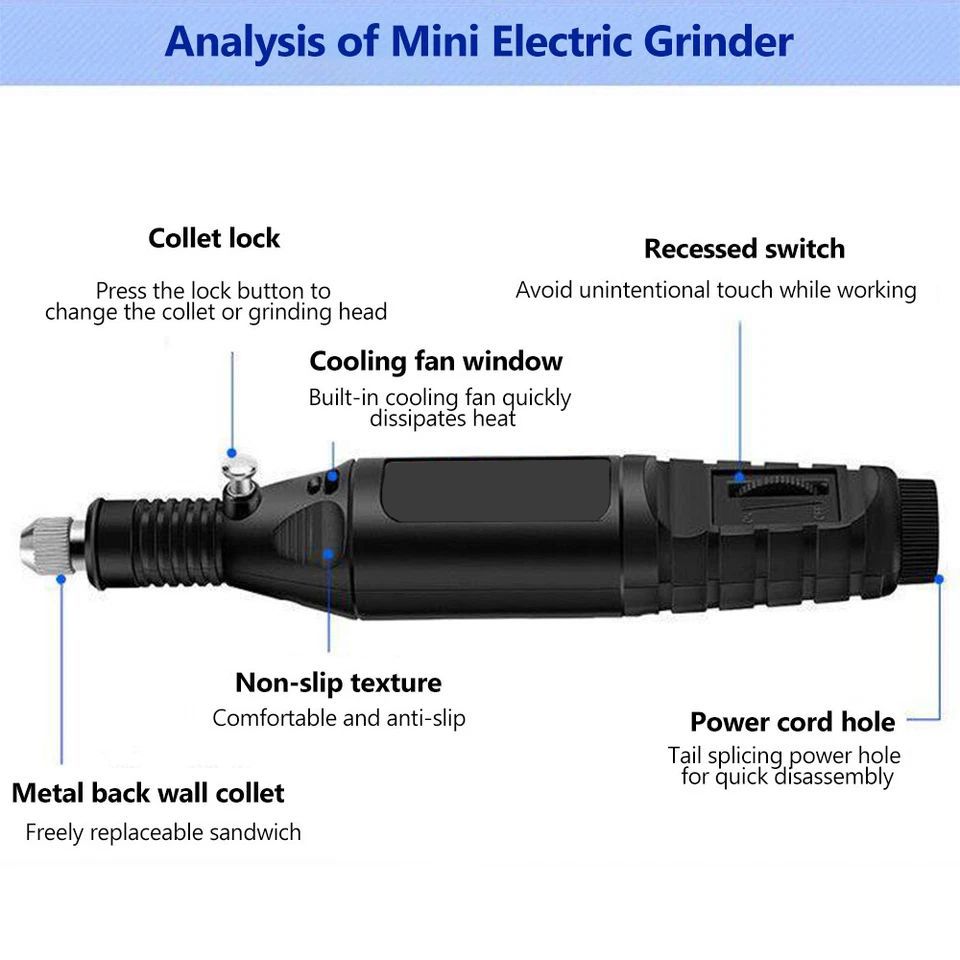 Electric Mini Drill Grinder Machine Set Drill Ya Kukata Machine Ya Kuchonga Grinder Ndogo Carving & Engraving Machine with Accessories for DIY Projects Kenya