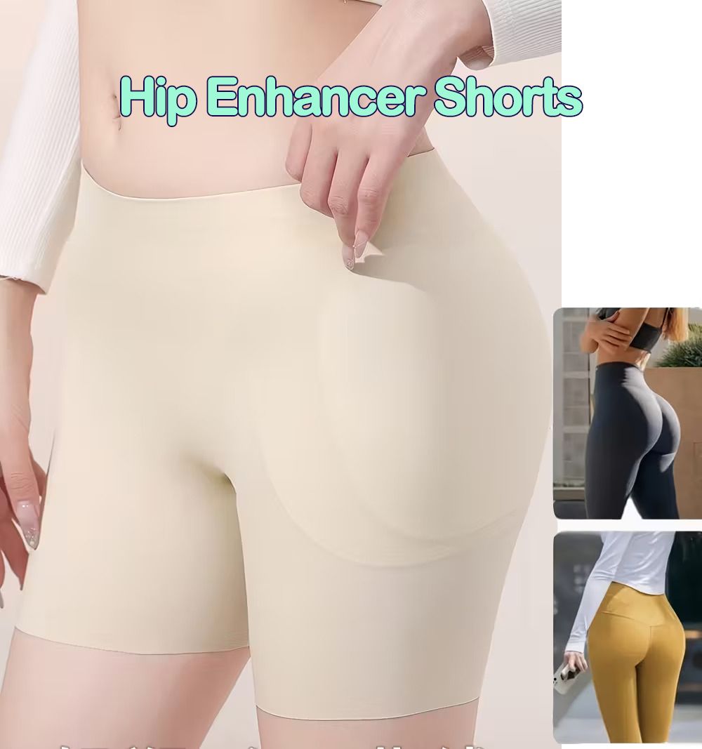 Seamless Padded Butt Lifter Tummy Control Shapewear Shorts Push Up Hip Pad Enhancer Panties - High Waist Tummy Control Body Shaper with Padded Hip Enhancer Shapewear Pants for Women