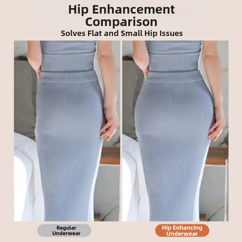 Seamless Padded Butt Lifter Tummy Control Shapewear Shorts Push Up Hip Pad Enhancer Panties - High Waist Tummy Control Body Shaper with Padded Hip Enhancer Shapewear Pants for Women
