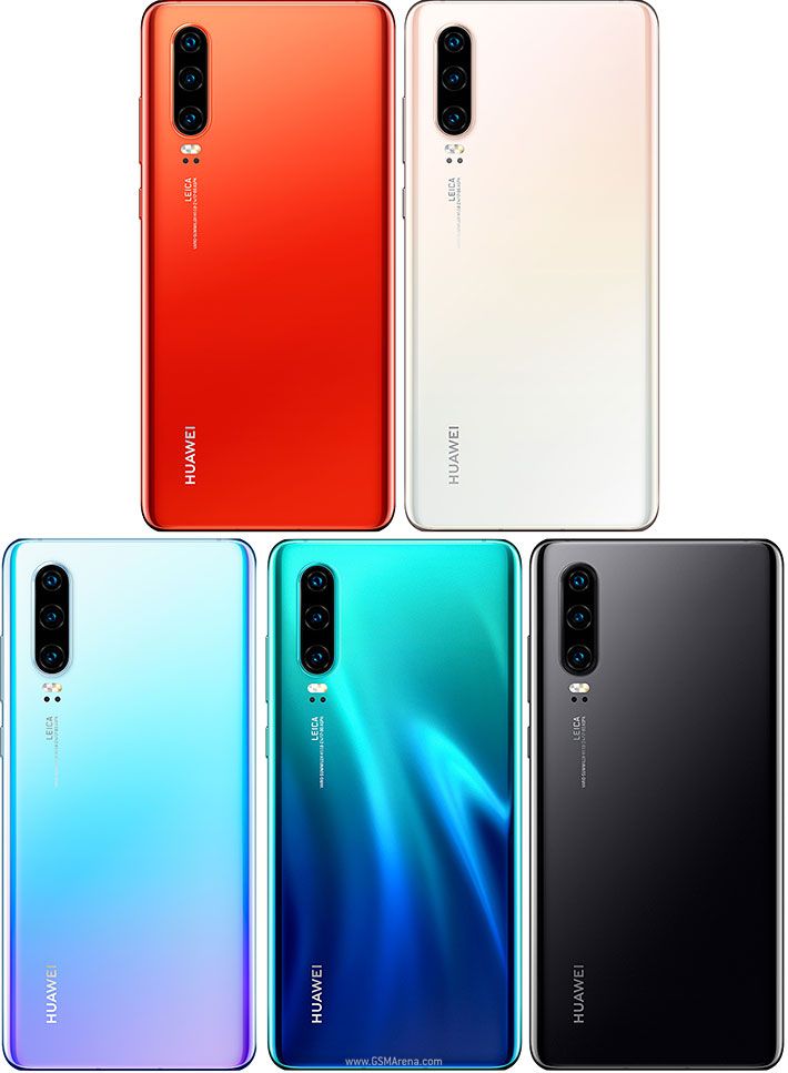 Refurbished Phone Huawei P30 6.1 inch 6GB+128GB 40MP+32MP 3650mah clean screen huawei p30 smartphone