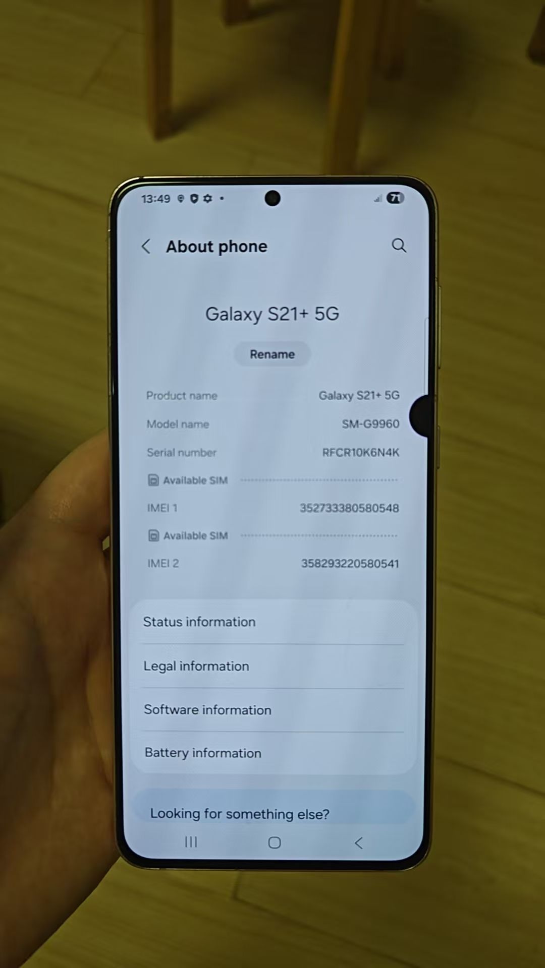 Refurbished Phone Samsung Galaxy s21+ 5G 6.7inch 8GB+256GB dual sim 64mp+12mp 4800mah screen with a dot Samsung Galaxy s21 plus smartphone