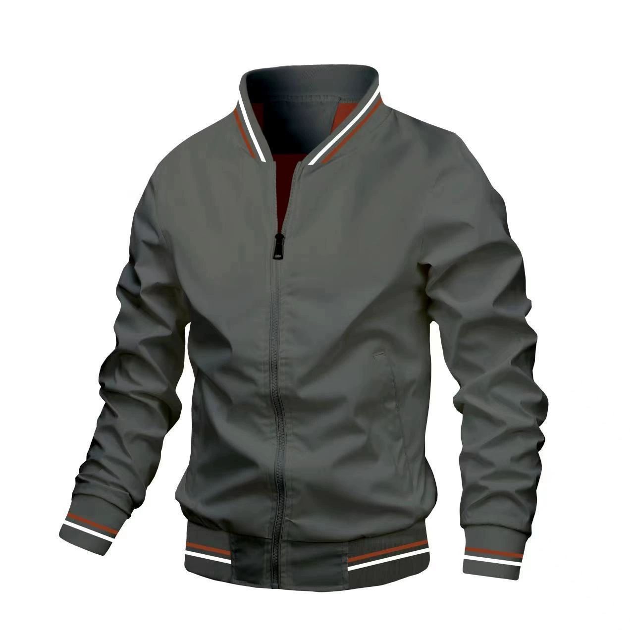 Hoodie, casual cardigan, new sportswear, solid color jacket, trendy men's fashion outerwear, men's top, thin jacket, loose vacation style sportswear