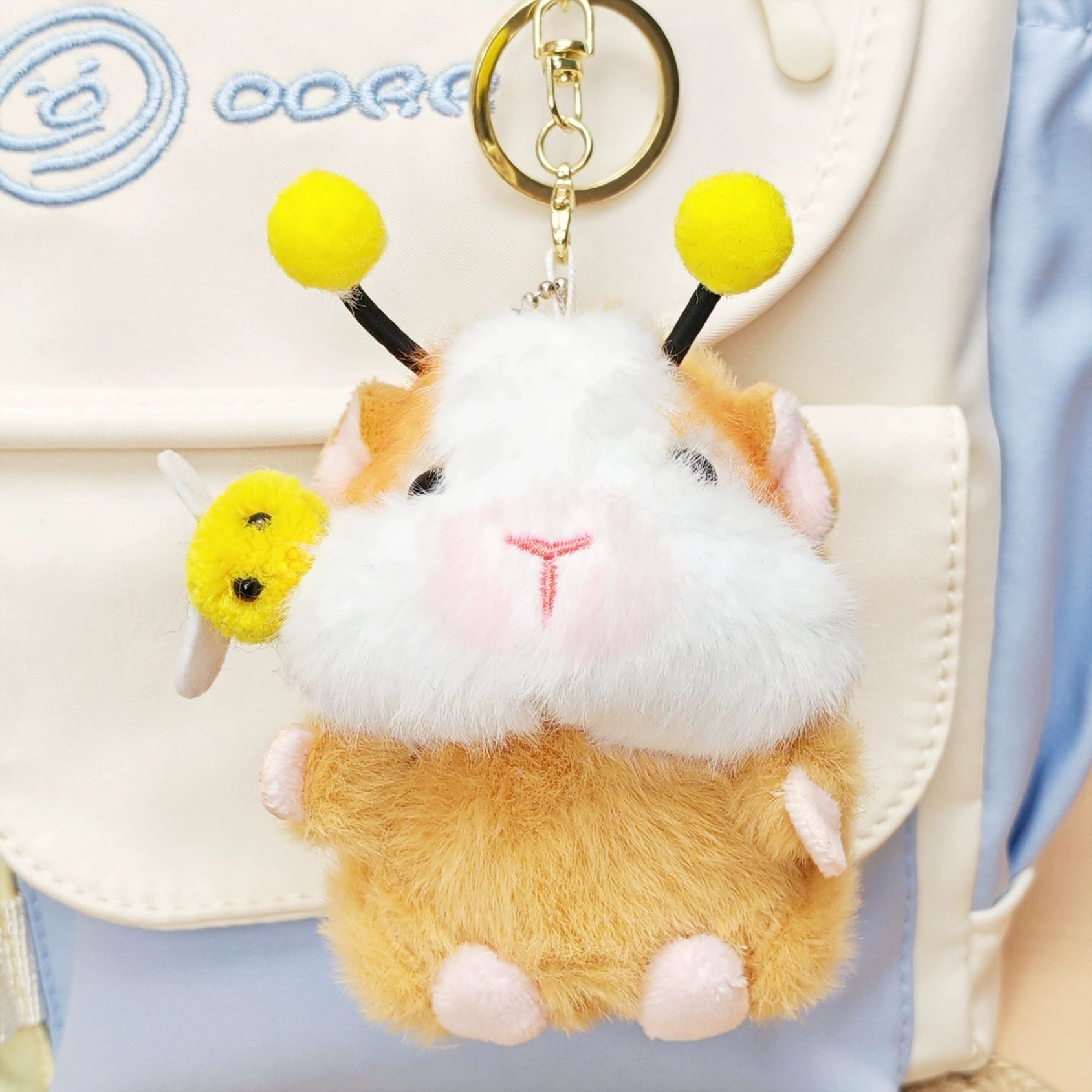 New popular baby hamster plush toy, Dutch pig plush toy pendant, doll bag pendant, small accessory, birthday gift reward for both men and women