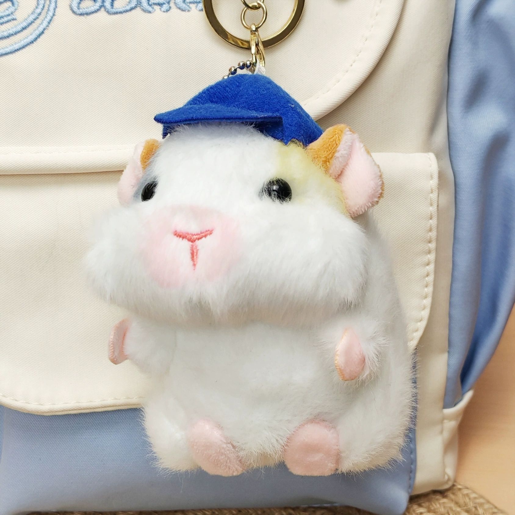 New popular baby hamster plush toy, Dutch pig plush toy pendant, doll bag pendant, small accessory, birthday gift reward for both men and women